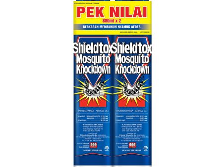 Shieldtox Mosquito Spray 800ml x 2 on Sale