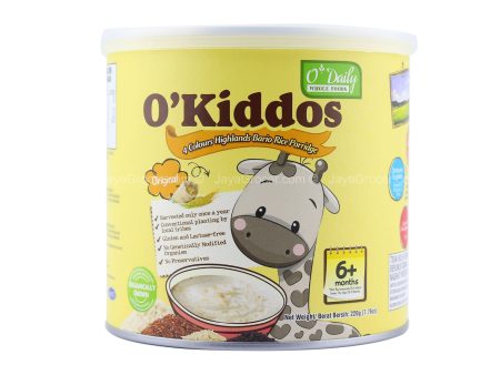 O’ Kiddos 4 Colours Highlands Bario Rice Porridge Original Flavor 220g For Sale