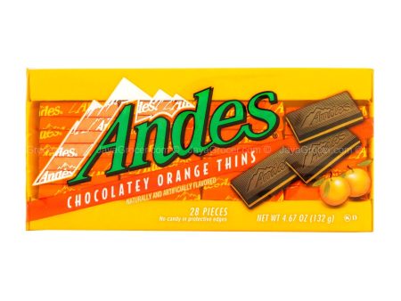 Andes Chocolatey Orange Thins 132g For Discount