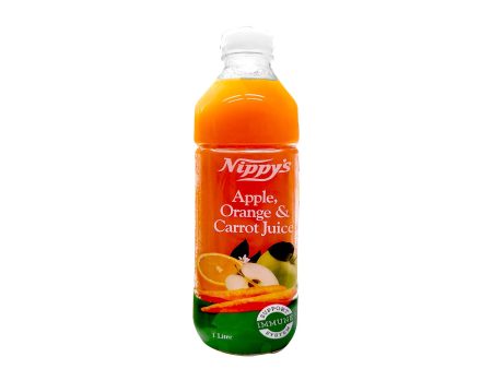 Nippys Cold Pressed Apple Orange and Carrot 1L For Discount