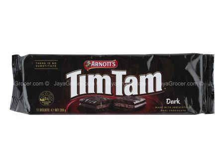 Arnotts Tim Tam Classic Dark Biscuits 200g Fashion