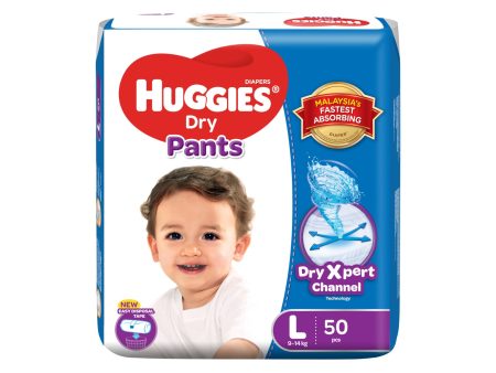 Huggies Dry Pants Baby Diapers (Large) 48pcs pack Supply