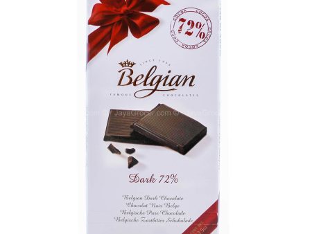 Belgian Dark 72% Dark Chocolate Bar 100g Online now