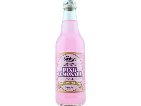 Saxbys Pink Lemonade Soft Drink 330ml Hot on Sale