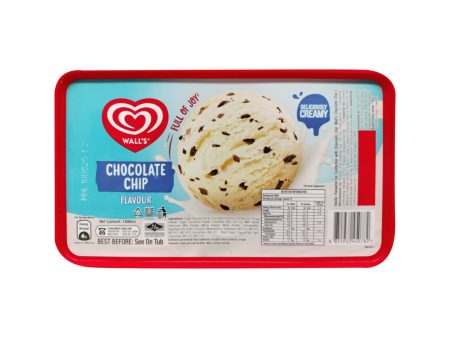 Walls Classic Chocolate Chip Ice Cream Tub 1.4L Online Sale