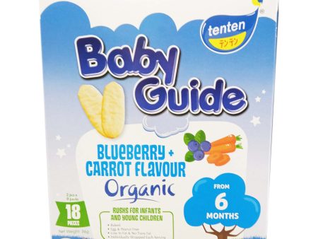 Tenten Baby Guide Rice Rusks Carrot Flavour 36g For Sale