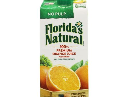 Floridas Nat Orange Premium No Pulp 1.5L Hot on Sale