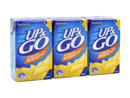 Sanitarium Up and Go Liquid Breakfast Banana Flavour 250ml x 3 Discount