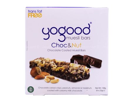 Yogood Chocolate and Nut Muesli Bars 138g Online Sale