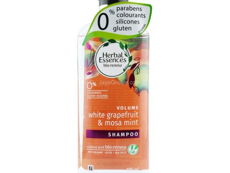 Clairol Herbal Essence Shampoo White Grapefruit and Mint Volume 400ml Online now