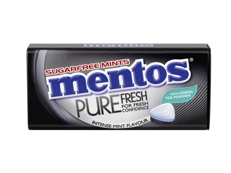 Mentos Pure Fresh Intense Mint Sugarfree Mints 35g Hot on Sale