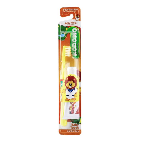 Kodomo Lion Pro Children’s Toothbrush (1-3yrs) 1pc For Sale