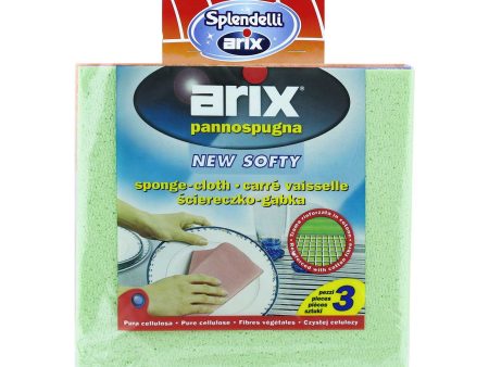 Arix New Softly Cellulose Sponge 3pcs pack Supply