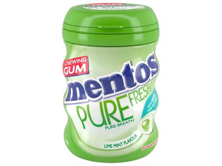 Mentos Pure Fresh Lime Mint Chewing Gum 57g Hot on Sale