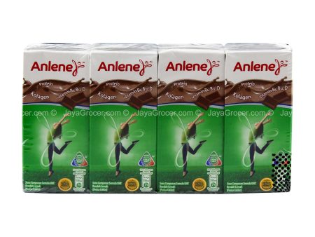 Anlene Low Fat UHT Recombined Chocolate Flavour Milk 180ml x 4 For Sale