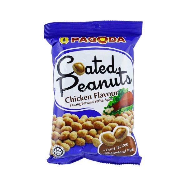 Pagoda Chicken Flavour Coated Peanuts 70g For Discount