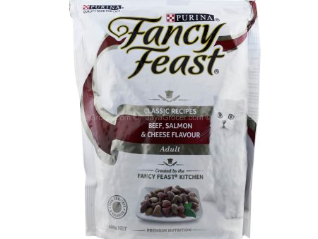 Purina Fancy Feast Beef, Salmon and Cheese Flavor Dry Cat Food 450g Online Sale