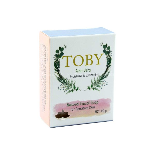 Toby Aloe Vera Moisture & Whitening Natural Facial Soap 80g Online Sale