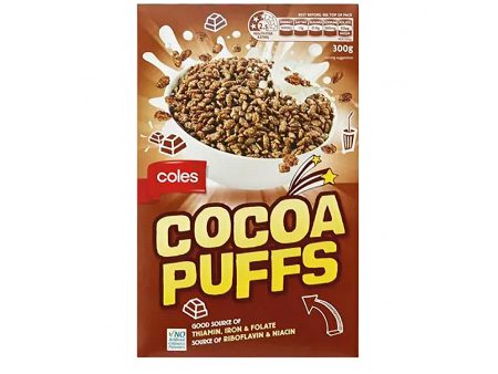 Coles Breakfast Cereal Cocoa Puffs 300g For Discount