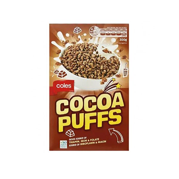 Coles Breakfast Cereal Cocoa Puffs 300g For Discount