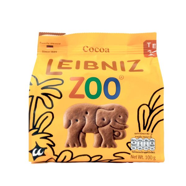 Bahlsen Zoo Jungle Animals Biscuits with Cocoa 100g Cheap