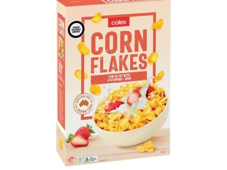 Coles Breakfast Cereal Corn Flakes 475g Online now