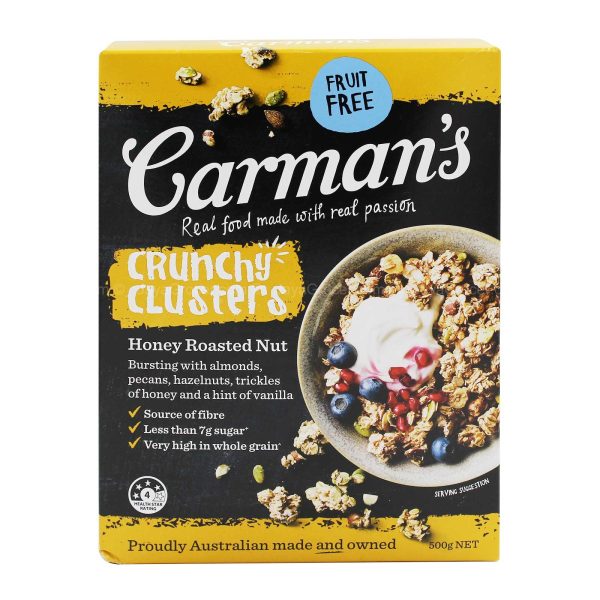 Carman s Honey Roasted Nut Crunchy Clusters 500g on Sale