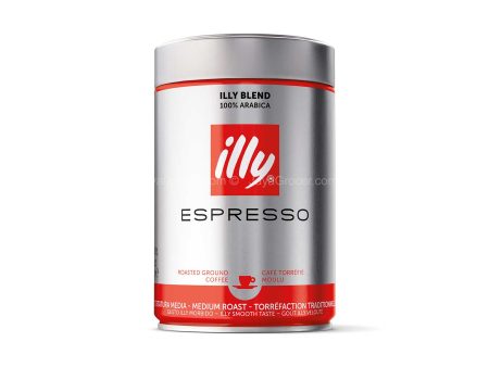 Illy Classico Classic Roast Espresso Preparation Ground Coffee 250g Discount