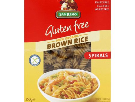 SAN REMO BROWN RICE SPIRALS 250G Supply