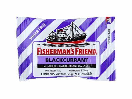 Lofthouse s Fisherman s Friend Sugar Free Blackcurrant Lozenges 25g For Discount