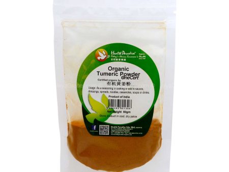 Health Paradise Organic Tumeric Powder 50g Hot on Sale