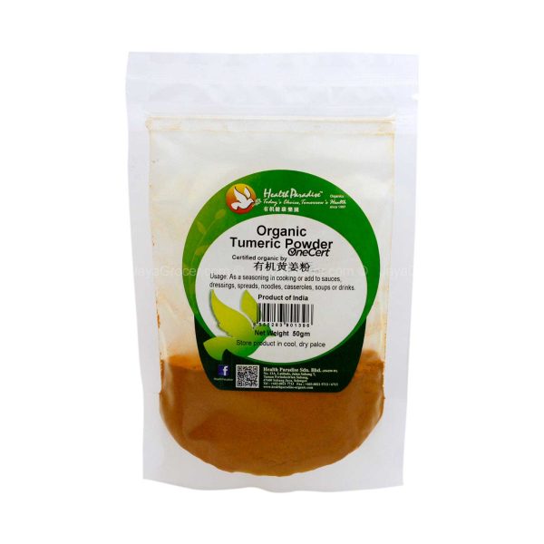 Health Paradise Organic Tumeric Powder 50g Hot on Sale