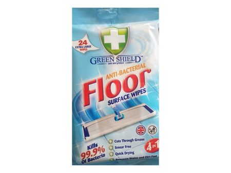 Green Shield Anti Bacterial Floor Surface Wipes (Extra Large) 1pack Hot on Sale