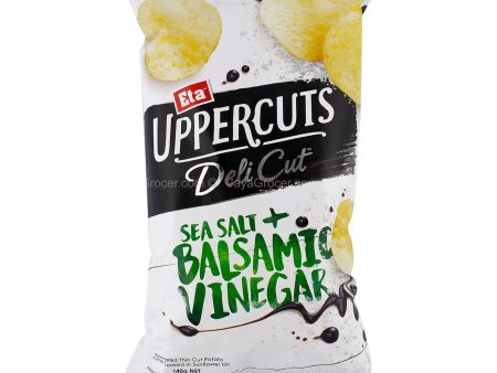 Eta Uppercuts Deli Cut Sea Salt & Balsamic Vinegar Potato Chips 140g For Cheap