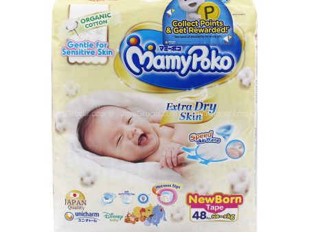 MamyPoko Extra Dry Skin Baby Diapers Newborn 48pcs pack For Cheap