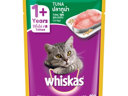 Whiskas Pouch Real Fish Tuna 80g Online now