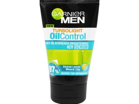 Garnier Men, Turbo Light Oil Control Icy Face Scrub 100ml Online