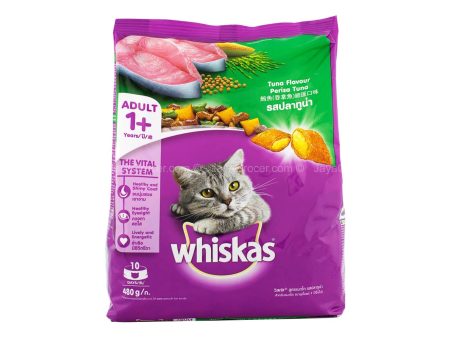 Whiskas Adult Cat Dry Food Tuna Flavour 480g For Cheap