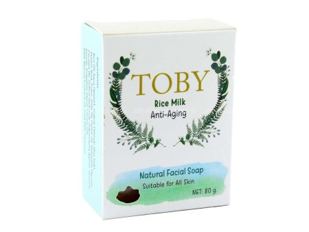 Toby Rice Milk Anti-Aging Natural Facial Soap 80g Supply