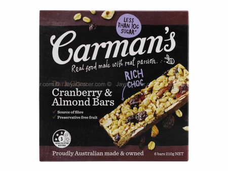 CARMANS D CHOC C BERRY & ALMOND B 210G*1 Cheap