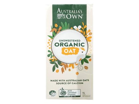 Autralias Own Unsweetened Organic Oat Milk 1L Cheap