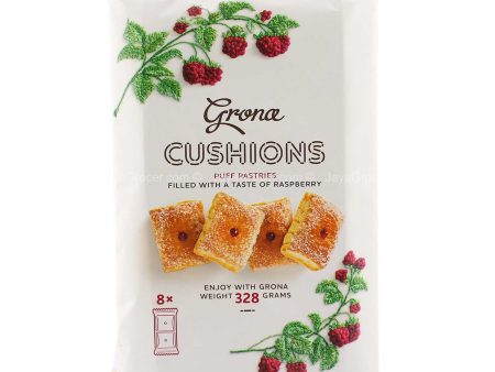 Grona Cushions Raspberry Puff Pastries 328g Cheap