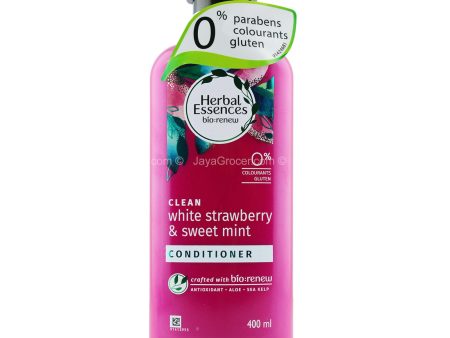 Clairol Herbal Essences Clean White Strawberry and Sweet Mint Conditioner 400ml For Sale