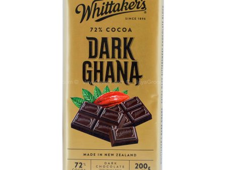 Whittakers Dark Ghana Dark Chocolate Block 200g For Cheap