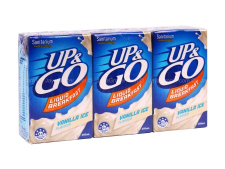 Sanitarium Up and Go Liquid Breakfast Vanilla Ice Flavor 250ml x 3 Online now