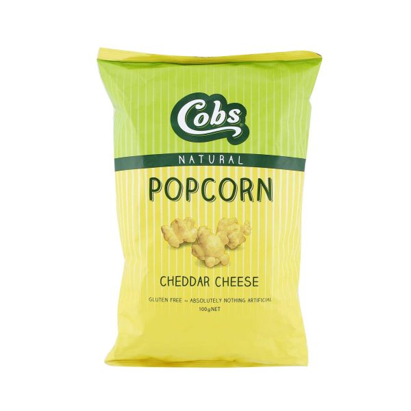 Cobs Natural Popcorn Cheddar Cheese 100g Online now