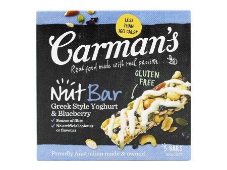 Carman’s Greek Style Yoghurt & Blueberry Nut Bar 160g Discount