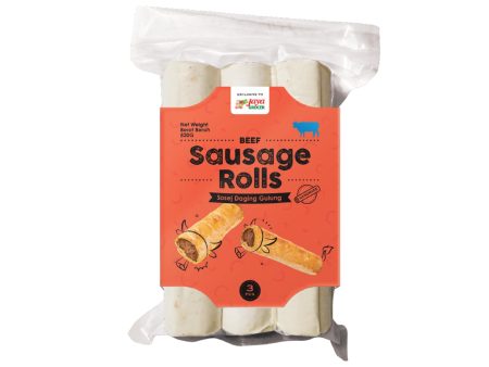 Jaya Grocer Handmade Beef Sausage Rolls 3pcs pack Online