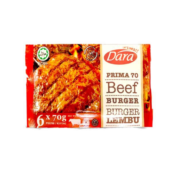 Dara Prima 70 Beef Burger 70g x 6 on Sale