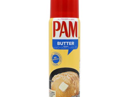 Pam No-Stick Cooking Spray Butter Flavour 141g Hot on Sale